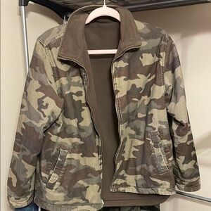 Green and Brown reversible Camouflage Jacket